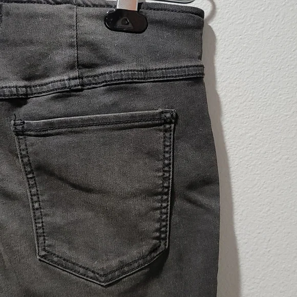 WE THE FREE BOHEMIAN SOUTHWESTERN COASTAL COWGIRL FLARED LEG BLACK DENIM JEAN 29 - Picture 7 of 12